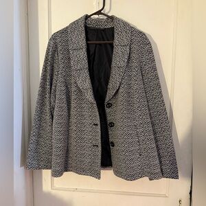 Harve Benard Monochrome Herringbone Jacket